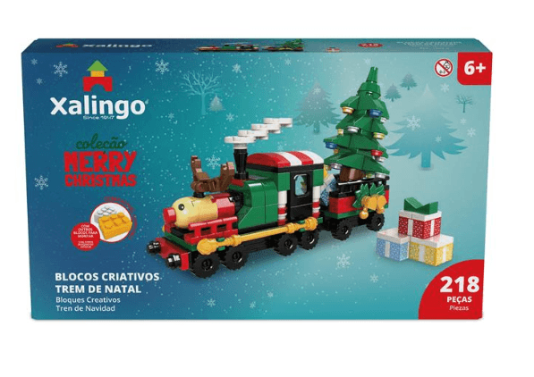 Blocos Criativos Natal 218 Peças Xalingo